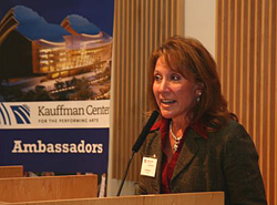 Lisa at Podium