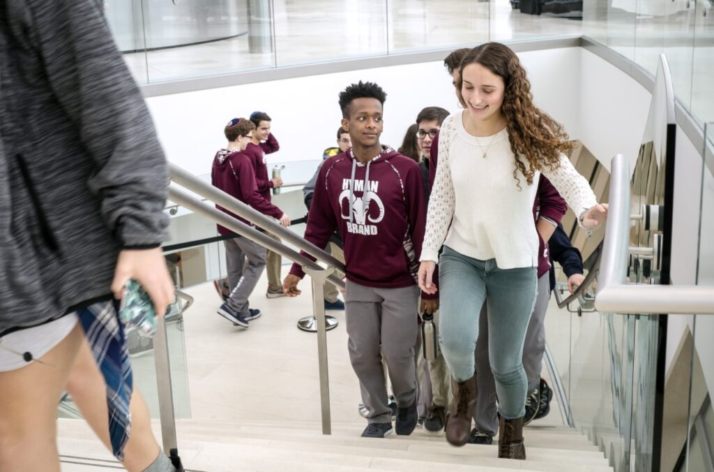 Students at the Kauffman Center to see a performance. Photo by Jillan Shoptaw.